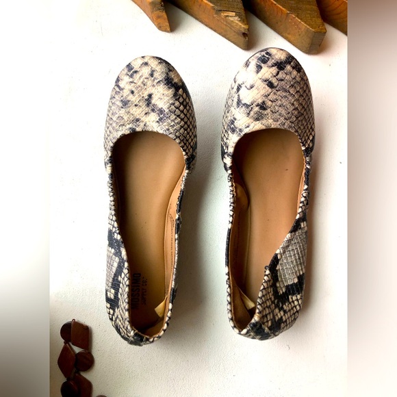 Mossimo Supply Co. Shoes - Mossimo snakeskin print flats - size 8 - condition - have been worn once - good